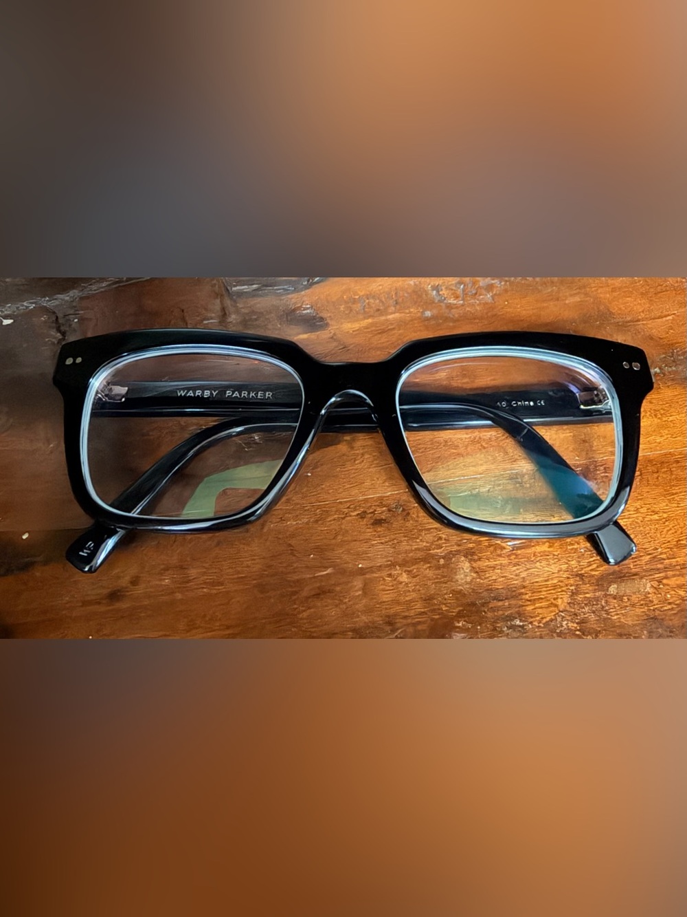 Warby Parker Black Square Sunglasses Frames Only Winston M LBF 1100